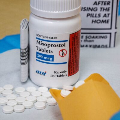 FILE PHOTO: Misoprostol pills are packaged for medical abortion patients at a clinic in New Mexico